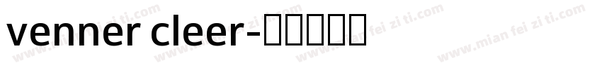 venner cleer字体转换